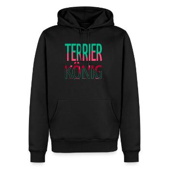 lustig humor tier spruch hundeliebhaber - Männer Premium Bio Hoodie - Schwarz - Vorne - Nico (187cm)