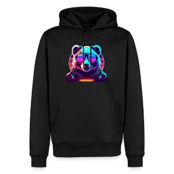 Ours Lunettes de soleil Lunettes Holiday Party Lover Bear - Sweat à capuche Premium bio Homme - noir - Devant - Nico (187cm)