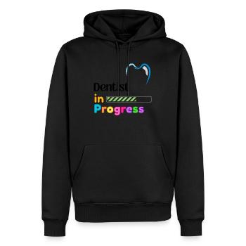 Dentist in progress Bester Zahnarzt der Welt - Männer Premium Bio Hoodie - Schwarz - Vorne - Nico (187cm)