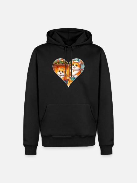 Noel 2023 - Sweat à capuche Premium bio Homme - noir