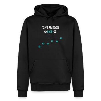 Dalmador Mom I Dalmatiner Labrador Mix - Männer Premium Bio Hoodie - Schwarz - Vorne - Nico (187cm)