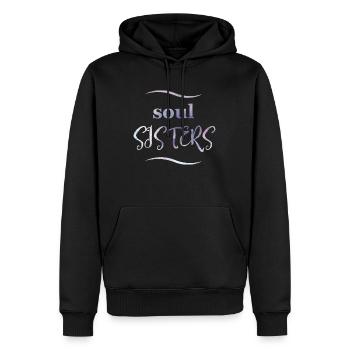 Beste Freunde - Männer Premium Bio Hoodie - Schwarz - Vorne - Nico (187cm)