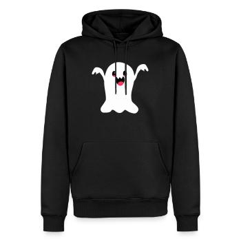spirit - Men’s Premium Organic Hoodie - black - Front - Nico (187cm)