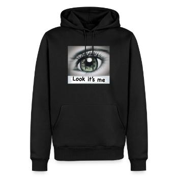 Schau, ich bin's - Männer Premium Bio Hoodie - Schwarz - Vorne - Nico (187cm)