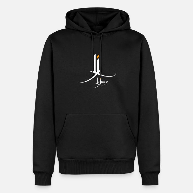 LJ - Sweat à capuche Premium bio Homme - noir