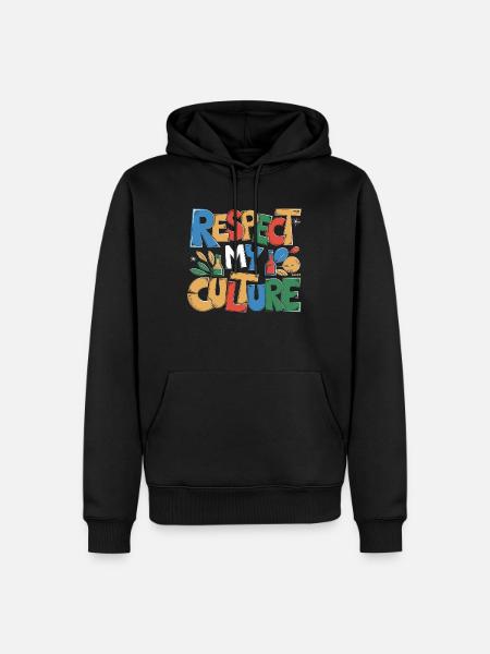 Fejring af fermenteret te-kultur - Herre Premium økologisk hoodie - sort