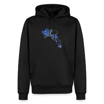Rising Stars: Universelle Schönheit - Männer Premium Bio Hoodie - Schwarz - Vorne - Nico (187cm)