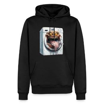 Machine à Laver Démoniaque - Sweat à capuche Premium bio Homme - noir - Devant - Nico (187cm)