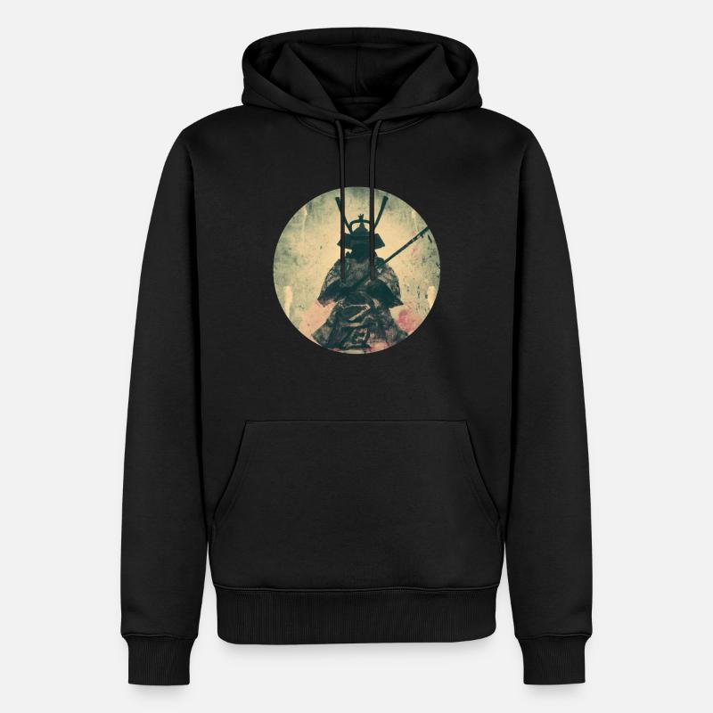 Libérez l’art du samouraï - Sweat à capuche Premium bio Homme - noir
