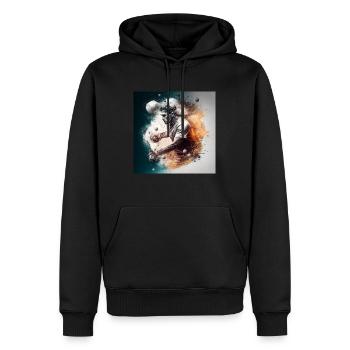 Sportliche Motive - Männer Premium Bio Hoodie - Schwarz - Vorne - Nico (187cm)