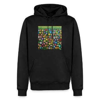 Ostereier - Männer Premium Bio Hoodie - Schwarz - Vorne - Nico (187cm)