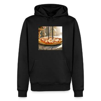 Pizza Lover Flavour - Männer Premium Bio Hoodie - Schwarz - Vorne - Nico (187cm)
