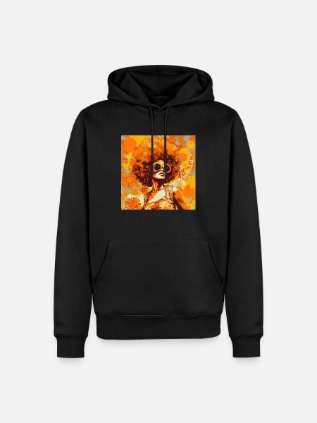 Donna 3 - Männer Premium Bio Hoodie - Schwarz
