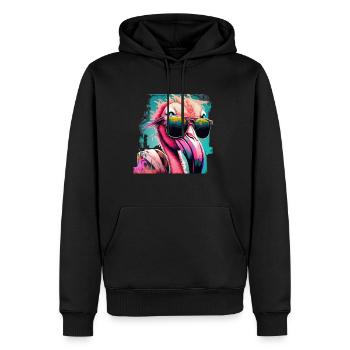 IMG 1476 - Männer Premium Bio Hoodie - Schwarz - Vorne - Nico (187cm)