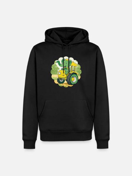 Traktorfant - Männer Premium Bio Hoodie - Schwarz