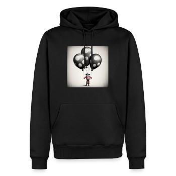 Clown Balloon - Männer Premium Bio Hoodie - Schwarz - Vorne - Nico (187cm)