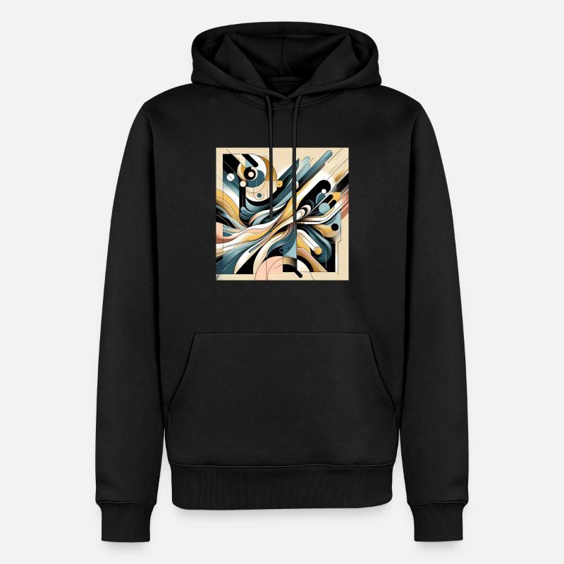 modern style4 - Männer Premium Bio Hoodie - Schwarz