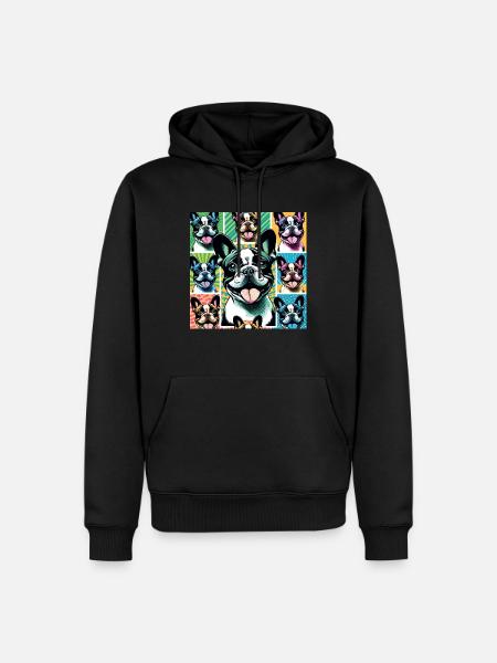 French Bulldog - Men’s Premium Organic Hoodie - black