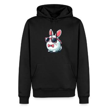 Cooler Osterhase - Männer Premium Bio Hoodie - Schwarz - Vorne - Nico (187cm)