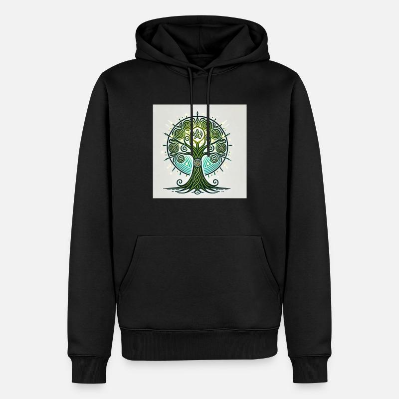 Arbre2 - Sweat à capuche Premium bio Homme - noir