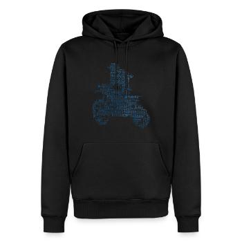 Supermotard Freestyle Motocross Motocross Dirt Biker - Sweat à capuche Premium bio Homme - noir - Devant - Nico (187cm)