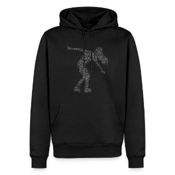 Men's Women Skate Roller Skating Roller Skating - Men’s Premium Organic Hoodie - black - Front - Nico (187cm)