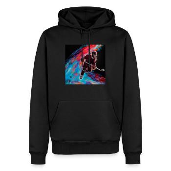 Ice Hockey - Männer Premium Bio Hoodie - Schwarz - Vorne - Nico (187cm)