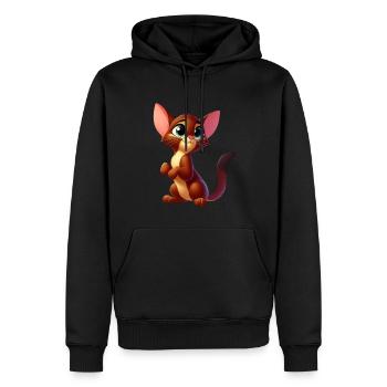 Abyssinian - Men’s Premium Organic Hoodie - black - Front - Nico (187cm)