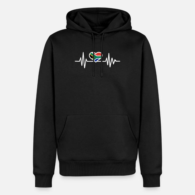 Afrique du Sud - Sweat à capuche Premium bio Homme - noir