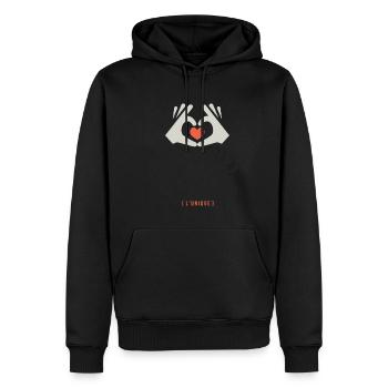 Super coach l unique cadeau coach entraineur - Sweat à capuche Premium bio Homme - noir - Devant - Nico (187cm)
