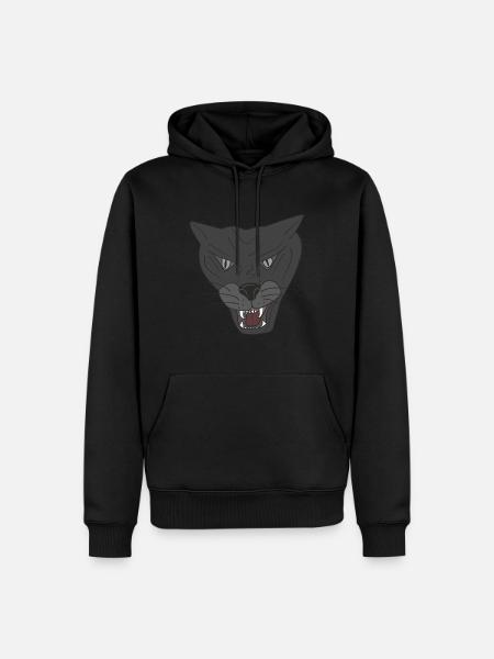 Schwarzer Panther - Männer Premium Bio Hoodie - Schwarz