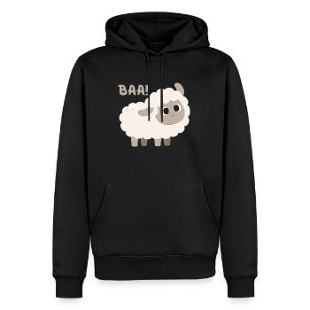 Cute Sheep - Men’s Premium Organic Hoodie - black - Front - Nico (187cm)