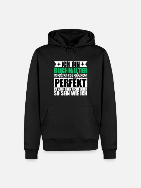 Perfekter Perfekter - Männer Premium Bio Hoodie - Schwarz