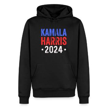 Kamala Harris 2024 - Männer Premium Bio Hoodie - Schwarz - Vorne - Nico (187cm)