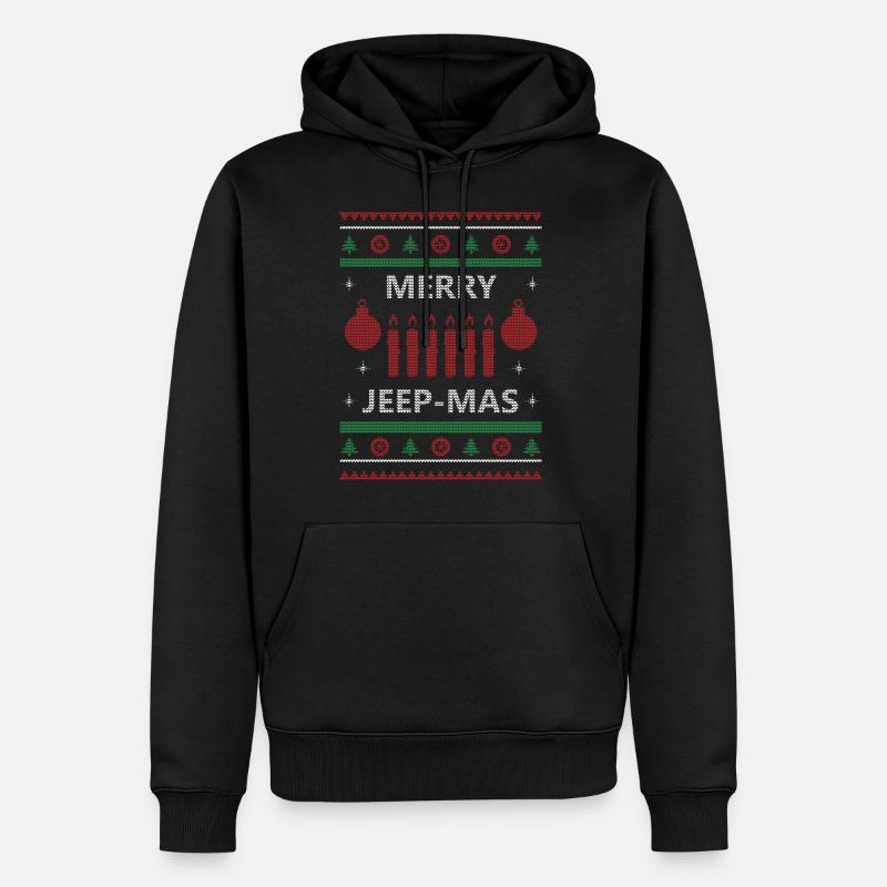 Joyeux Jeep Mas - Sweat à capuche Premium bio Homme - noir