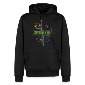 Sauvignon Blanc - Männer Premium Bio Hoodie - Schwarz - Vorne - Nico (187cm)