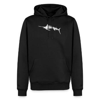 Schwertfisch Skelett - Männer Premium Bio Hoodie - Schwarz - Vorne - Nico (187cm)