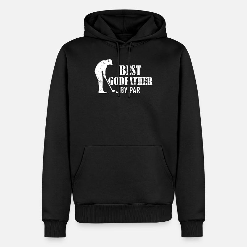 Parrain - Sweat à capuche Premium bio Homme - noir