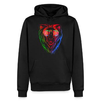 Eritrea - Männer Premium Bio Hoodie - Schwarz - Vorne - Nico (187cm)