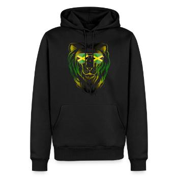 Jamaïque - Sweat à capuche Premium bio Homme - noir - Devant - Nico (187cm)