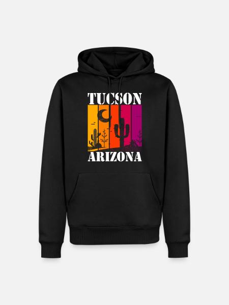 Tucson Arizona - Men’s Premium Organic Hoodie - black