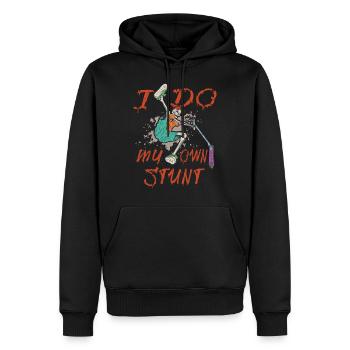 Stunt Scooter I do my own stunt - Männer Premium Bio Hoodie - Schwarz - Vorne - Nico (187cm)