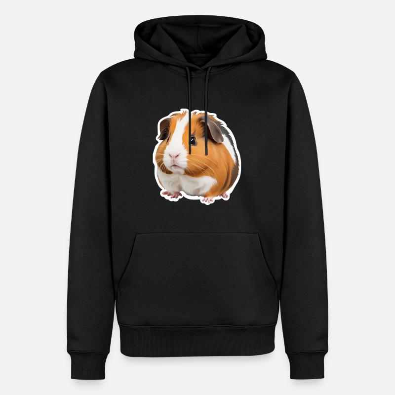 Adorable cochon d’Inde - Sweat à capuche Premium bio Homme - noir