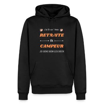 I have two titles - Men’s Premium Organic Hoodie - black - Front - Nico (187cm)