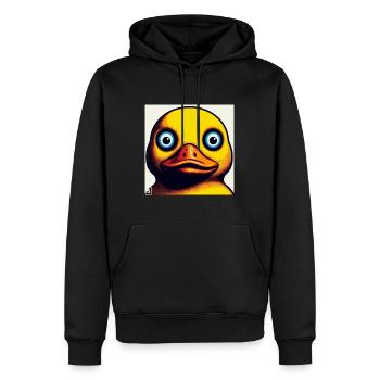 Duck Stare - Men’s Premium Organic Hoodie - black - Front - Nico (187cm)
