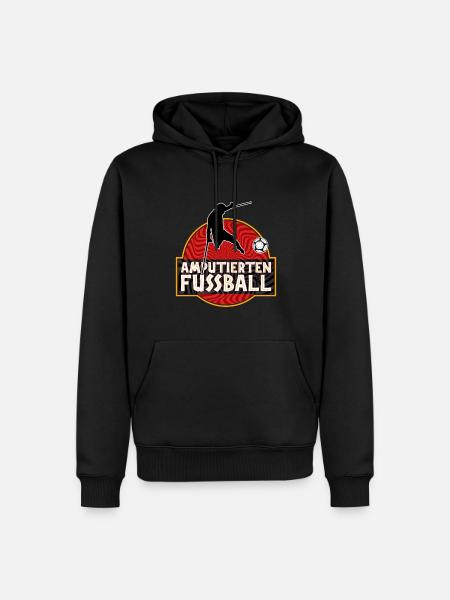 Amputierten Fussball Verein Sport - Männer Premium Bio Hoodie - Schwarz