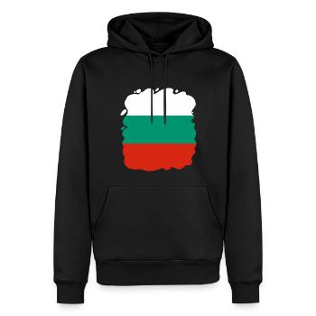 Bulgarien Flagge Bulgarische Fahne Goldstrand - Männer Premium Bio Hoodie - Schwarz - Vorne - Nico (187cm)