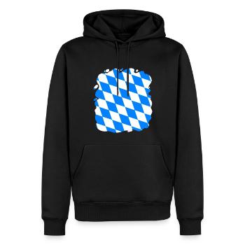 The Bavaria flag motif is the perfect gift for - Men’s Premium Organic Hoodie - black - Front - Nico (187cm)