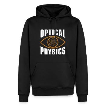 Physicien physicien - Sweat à capuche Premium bio Homme - noir - Devant - Nico (187cm)