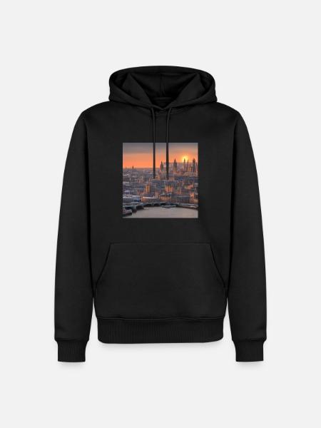 England London sunrise Westminster - Men’s Premium Organic Hoodie - black